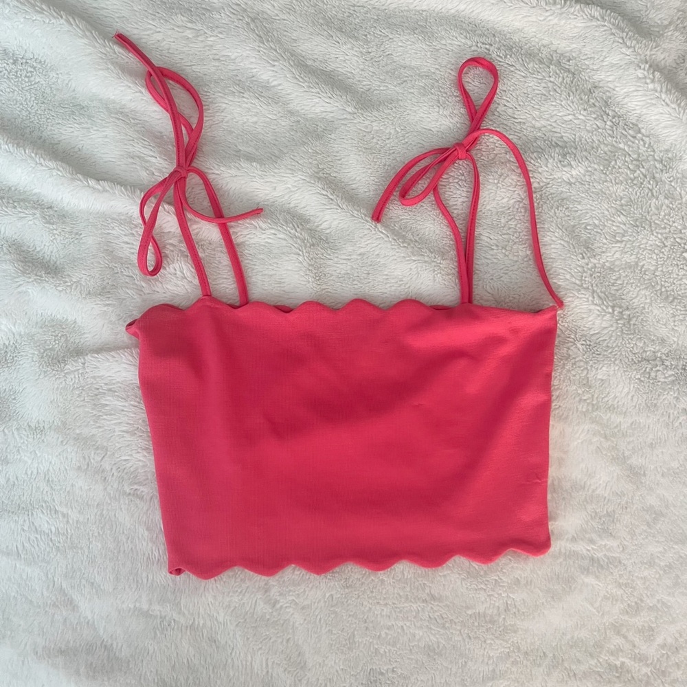 Zara Scalloped Top